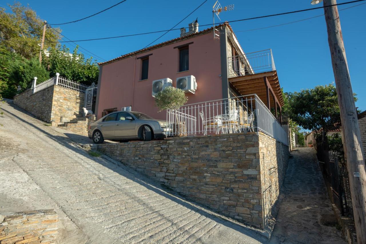 Stone cottage sunset view Áfissos Extérieur photo